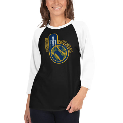 Bozeman Phoenixes -- 3/4 sleeve raglan shirt